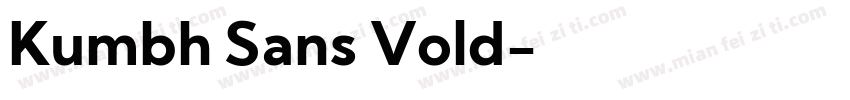 Kumbh Sans Vold字体转换